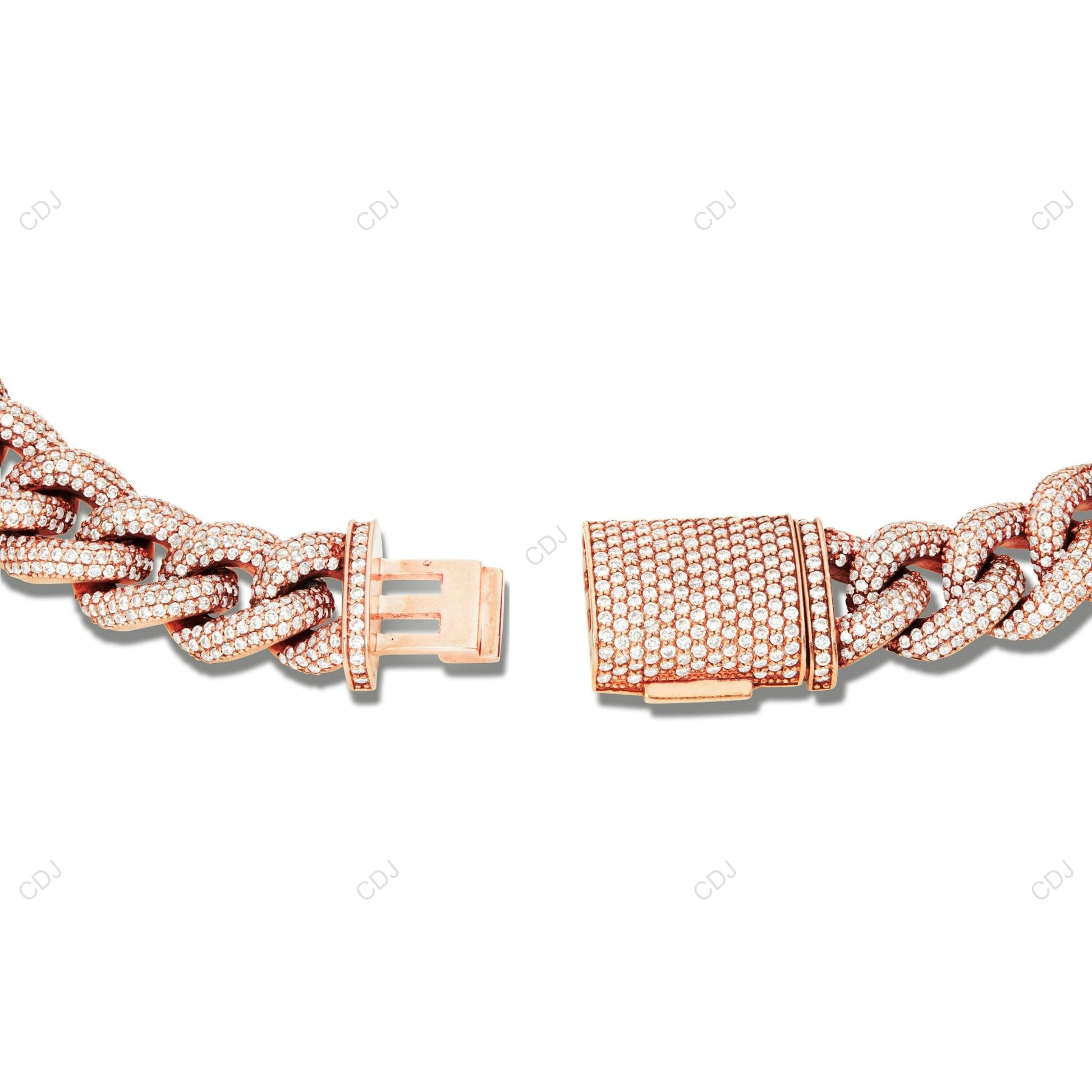 VVS Moissanite 925 Silver Infinity Cuban Link Chain CustomDiamJewel