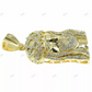 Hip Hop Gold Plated Charm Jesus Head Pendant hip hop jewelry CustomDiamJewel