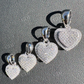 Charm Heart Shape Diamond Pendant  customdiamjewel   
