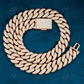 Rose Gold Iced Out Hip Hop Cuban link Chain hip hop jewelry customdiamjewel   