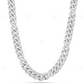 VVS Moissanite 925 Silver Infinity Cuban Link Chain CustomDiamJewel