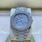 Full White Patek Philippe Moissanite Diamond Watch customdiamjewel