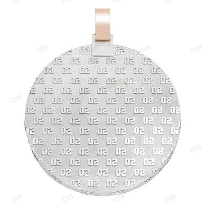 Moissanite Diamond Two Tone Pendant Of His Dog Bam Bam! hip hop jewelry CustomDiamJewel