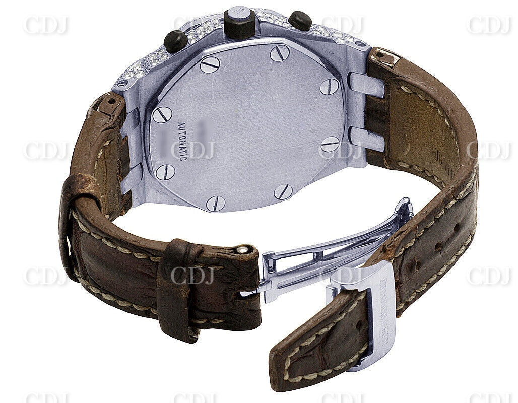 Fully Iced Out Custom Moissanite Bust Down Watch customdiamjewel