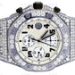 Fully Iced Out Custom Moissanite Bust Down Watch customdiamjewel