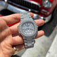 Full White Patek Philippe Moissanite Diamond Watch customdiamjewel