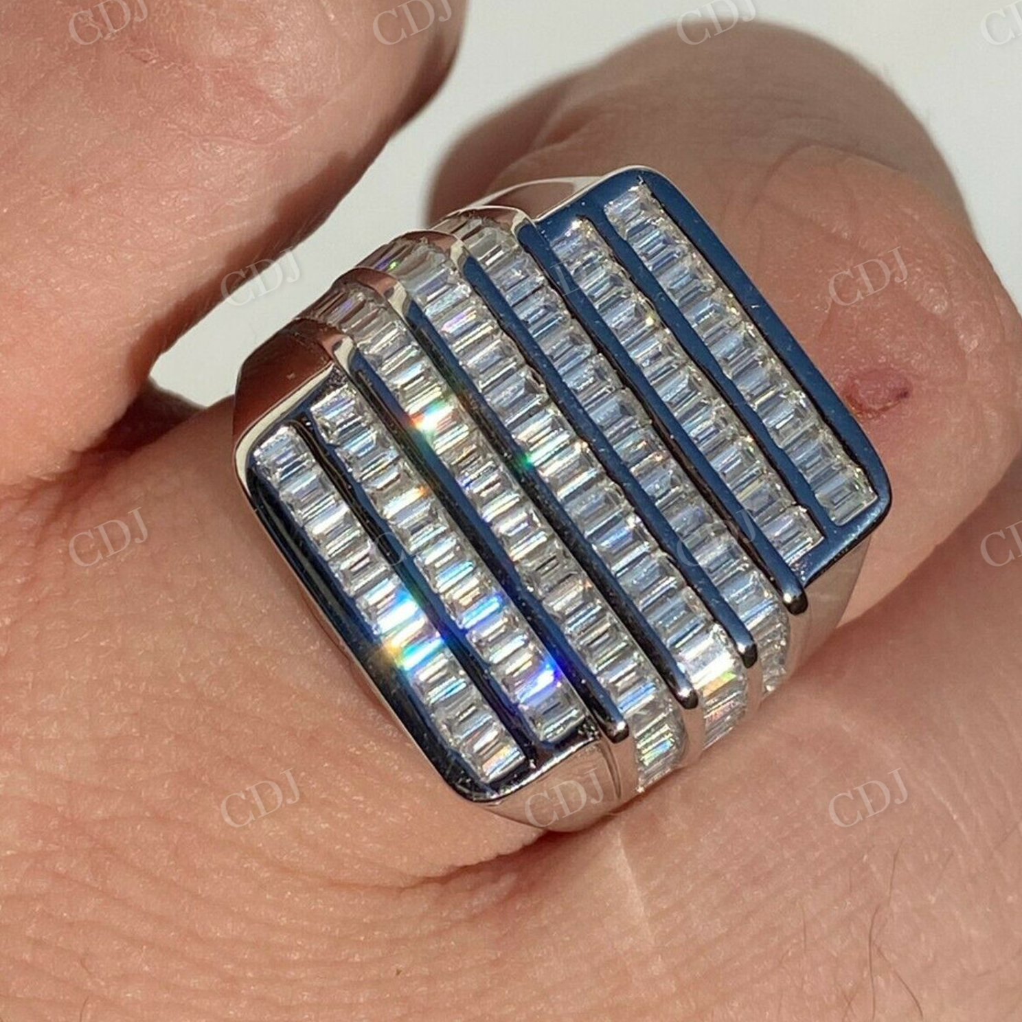 Channel Setting Baguette Diamond Ring  customdiamjewel   