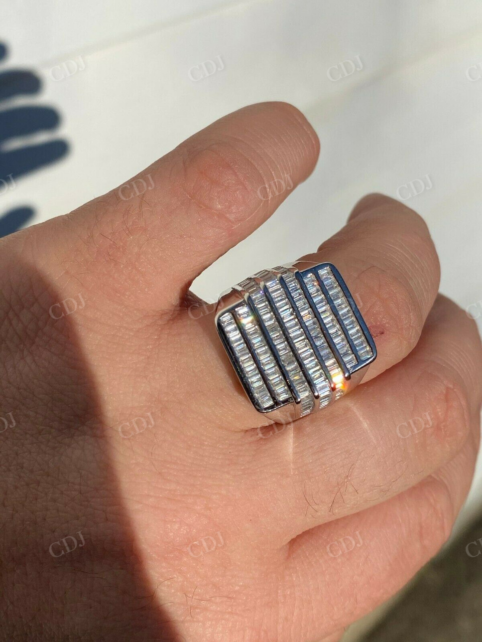 Channel Setting Baguette Diamond Ring  customdiamjewel   