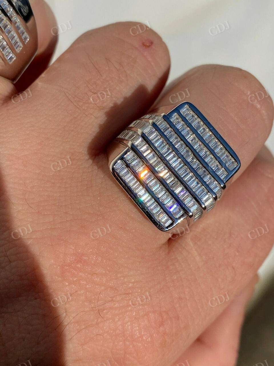 Channel Setting Baguette Diamond Ring  customdiamjewel   