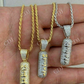 14k Gold XANAX Pill Bar Hip Hop Pendant  customdiamjewel   