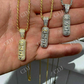 14k Gold XANAX Pill Bar Hip Hop Pendant  customdiamjewel   