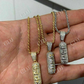 14k Gold XANAX Pill Bar Hip Hop Pendant  customdiamjewel   