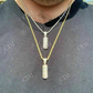 14k Gold XANAX Pill Bar Hip Hop Pendant  customdiamjewel   