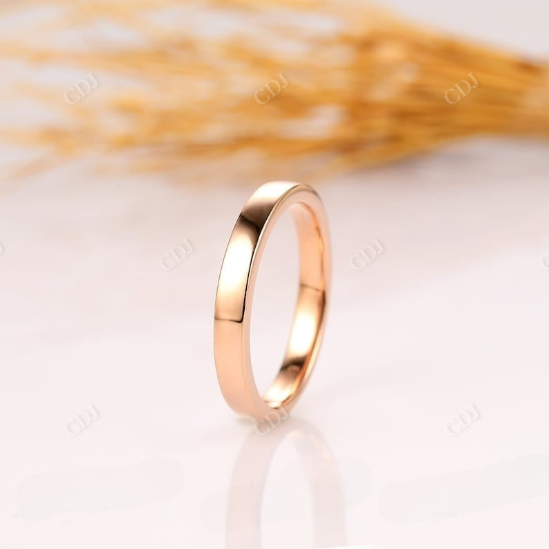 Plain Rose Gold Wedding Band Wedding Band customdiamjewel   