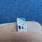 Unique Turquoise Blue Channel Set Diamond Ring  customdiamjewel   