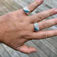 Unique Turquoise Blue Channel Set Diamond Ring  customdiamjewel   