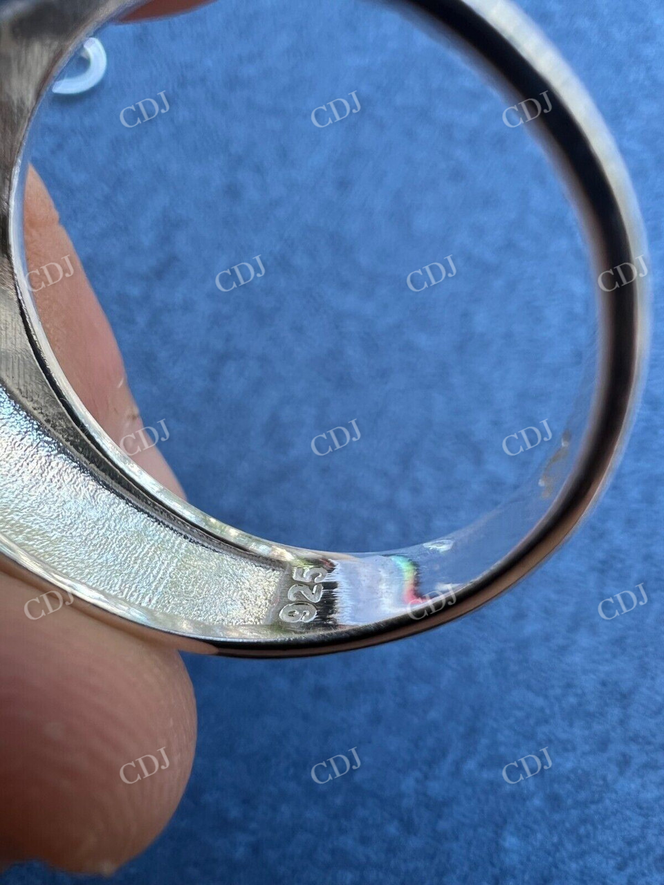 Unique Turquoise Blue Channel Set Diamond Ring  customdiamjewel   