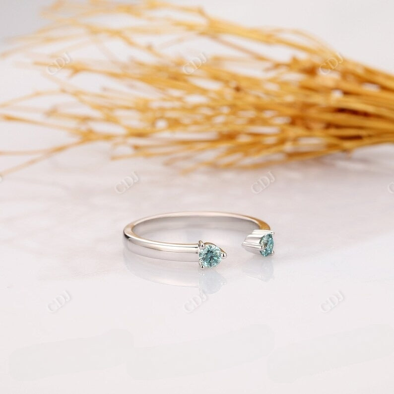 Round Cut Adjustable Moissanite Wedding Band Wedding Band customdiamjewel   