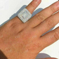 Pinky Finger Iced Out Diamond Ring  customdiamjewel   