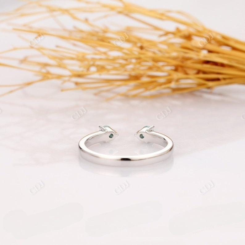 Round Cut Adjustable Moissanite Wedding Band Wedding Band customdiamjewel   