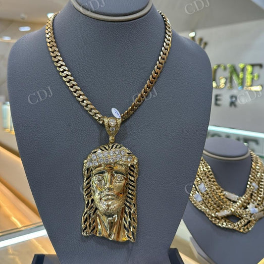 VVS Diamonds Jesus Face Hip Hop Pendant hip hop jewelry CustomDiamJewel   