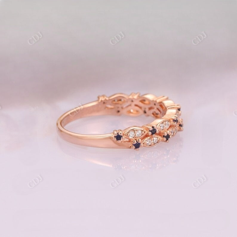 0.24CTW Round Cut Natural Diamond Art Deco Wedding Band  customdiamjewel   