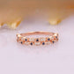 0.24CTW Round Cut Natural Diamond Art Deco Wedding Band  customdiamjewel 10 KT Solid Gold Rose Gold VVS-EF