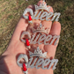 Iced Queen With Crown & Lipstick Pendant  customdiamjewel   