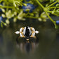 Moissanite Diamond Marquise Statement Ring