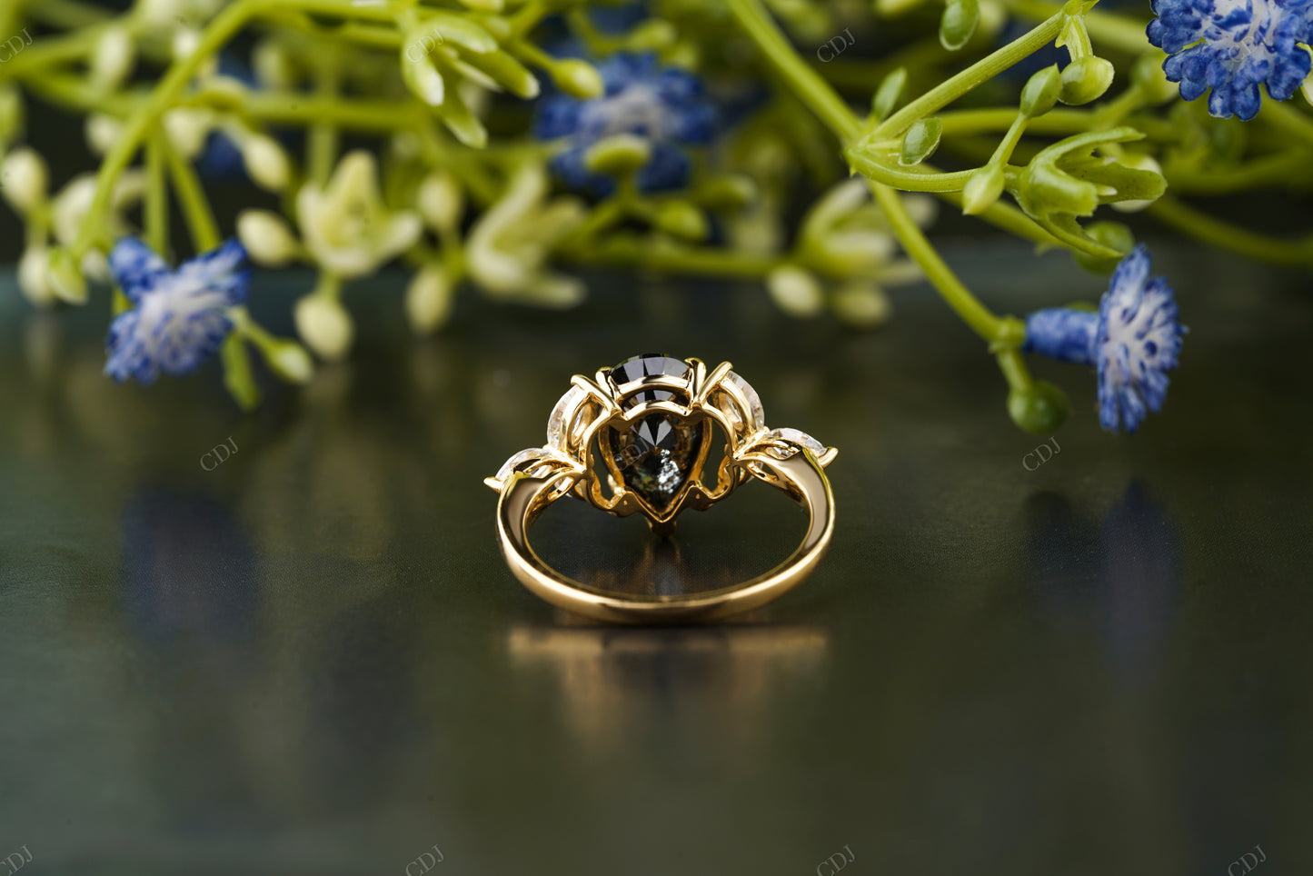 Moissanite Diamond Marquise Statement Ring