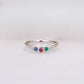Round Cut Gemstone Curved Moissanite Wedding Band Wedding Band customdiamjewel   