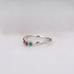 Round Cut Gemstone Curved Moissanite Wedding Band Wedding Band customdiamjewel   