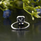 Black Emerald Moissanite Diamond Ring