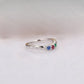 Round Cut Gemstone Curved Moissanite Wedding Band Wedding Band customdiamjewel   