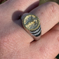 Unique Two Tone Jesus Statue Ring  customdiamjewel   