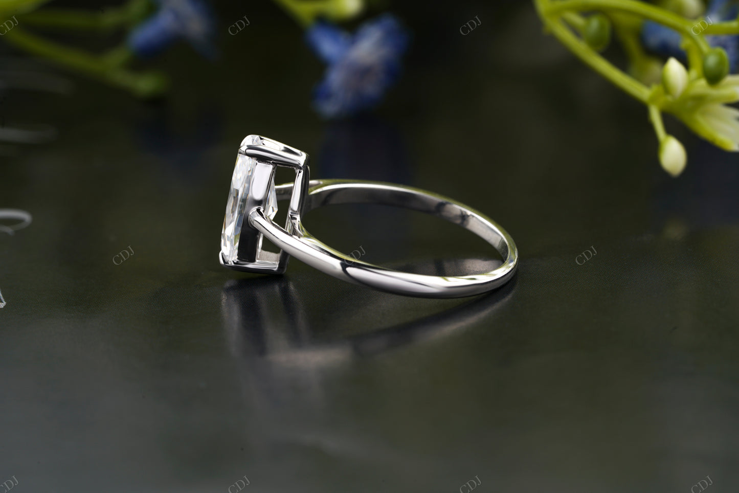 Marquise Lab-Grown Diamond Thin Band