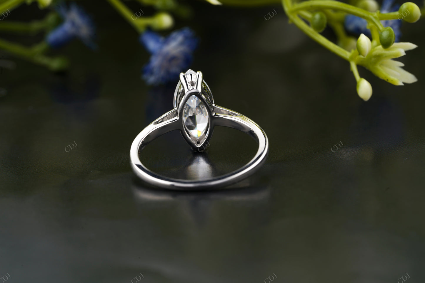 Marquise Lab-Grown Diamond Thin Band