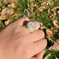 Iced Out Round Shaped Baguette Diamond Ring  customdiamjewel   