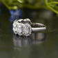 Oval Lab-Grown Diamond Halo Wedding Ring