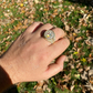 Iced Out Round Shaped Baguette Diamond Ring  customdiamjewel   
