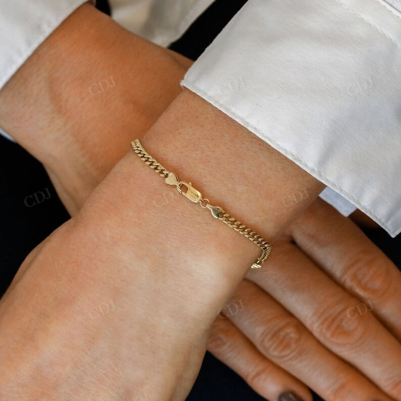 Lab Grown Diamond Cuban Link Tennis Bracelet  customdiamjewel   