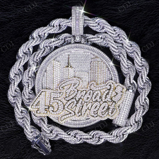 45 Broad Street Customized 3D Pendant hip hop jewelry CustomDiamJewel   