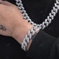 Sterling Silver Full Ice Out Hip Hop Style Bracelet For Man hip hop jewelry CustomDiamJewel