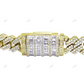 New Style Silver Moissanite Iced Out Cuban Bracelet