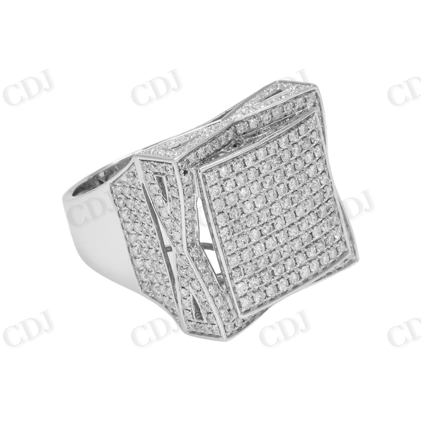 4.30 CTW Sterling Silver Iced Out Unisex Ring Hip Hop Ring customdiamjewel