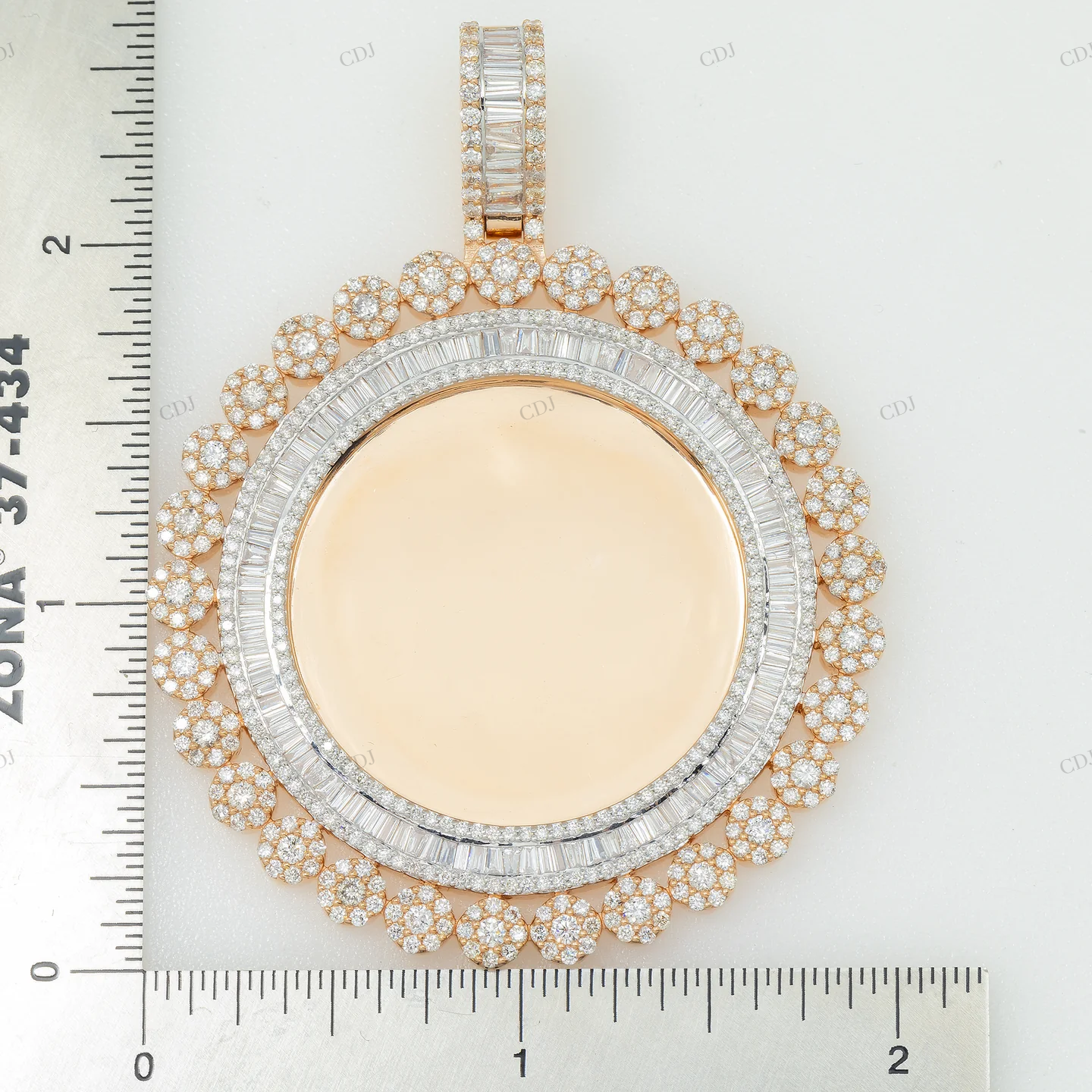 5.75 CTW Custom Moissanite Picture Pendant hip hop jewelry CustomDiamJewel