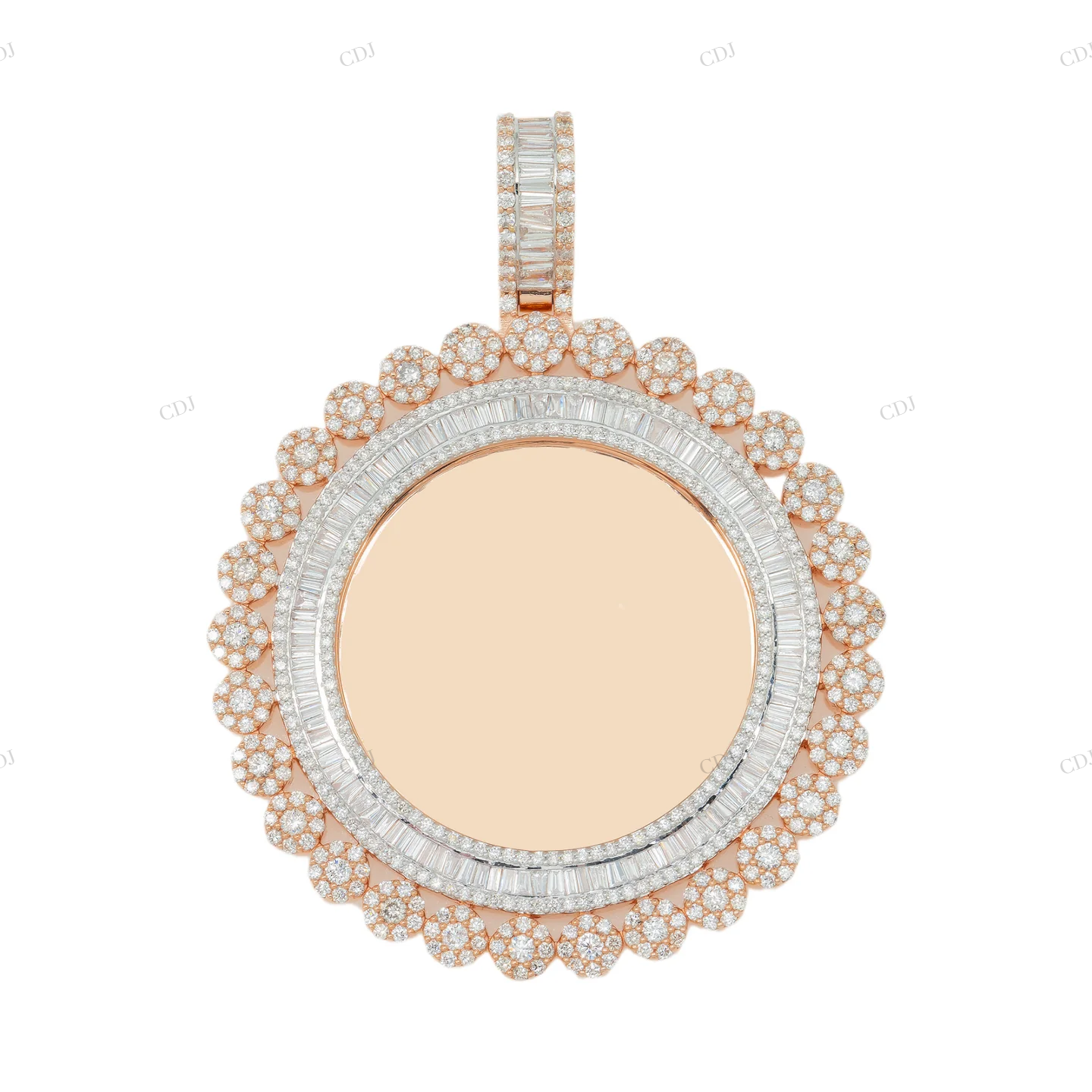 5.75 CTW Custom Moissanite Picture Pendant hip hop jewelry CustomDiamJewel
