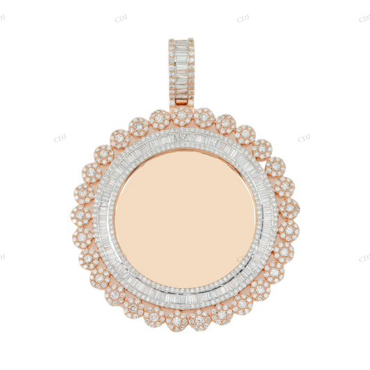 5.75 CTW Custom Moissanite Picture Pendant hip hop jewelry CustomDiamJewel