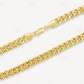 8MM Plain 18K Yellow Gold Miami Cuban Link Chain For Him  customdiamjewel   