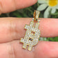 10K Gold Lab Grown Diamond Bitcoin Pendant customdiamjewel